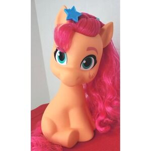 MY LITTLE PONY NEW GENERATION SUNNY STYLING HEAD 2 HAIR EXTENSIONS Orange Pink